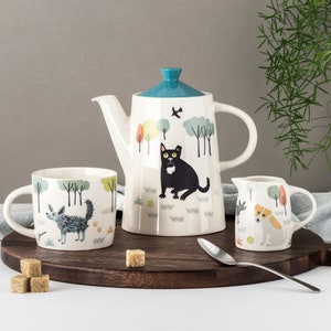 Handmade Ceramic Barklife Mug, Teapot, Baby Jug by Hannah Turner