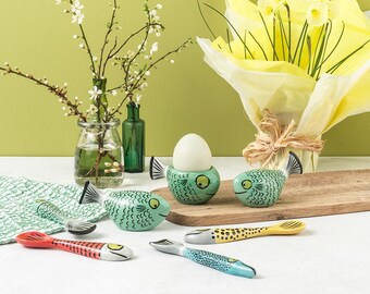 Handmade Ceramic Fish Salt and Pepper Shakers | Hannah Turner