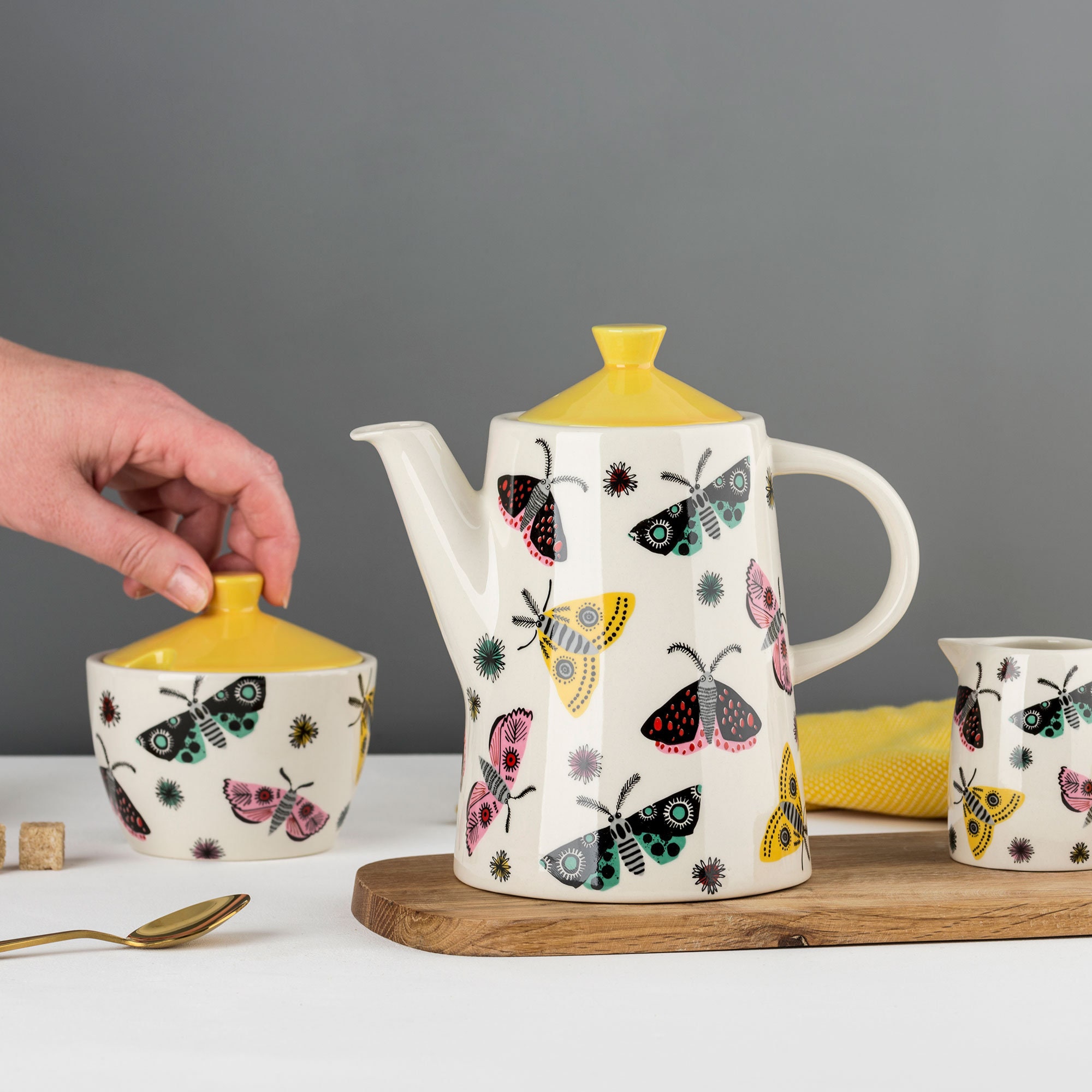 Handmade Ceramic Moth Pattern Teapot Designed in the UK by - Etsy UK