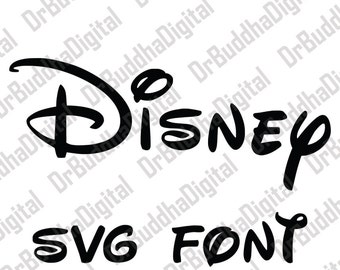 Sale! Disney Font SVG Collection - Disney Alphabet DXF - Disney Clipart - SVG Files for Silhouette Cameo or Cricut
