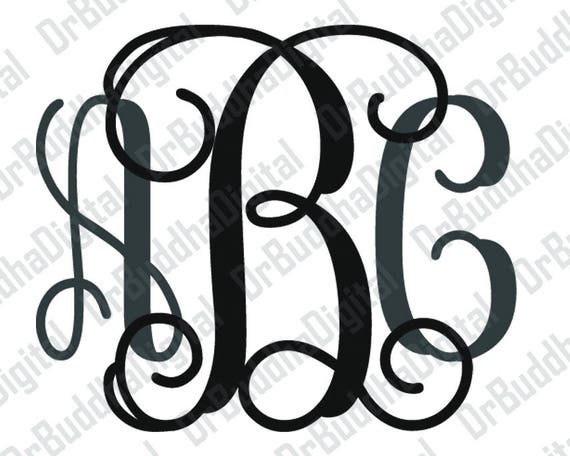 Download Sale Interlocking Vine Monogram Font SVG Collection