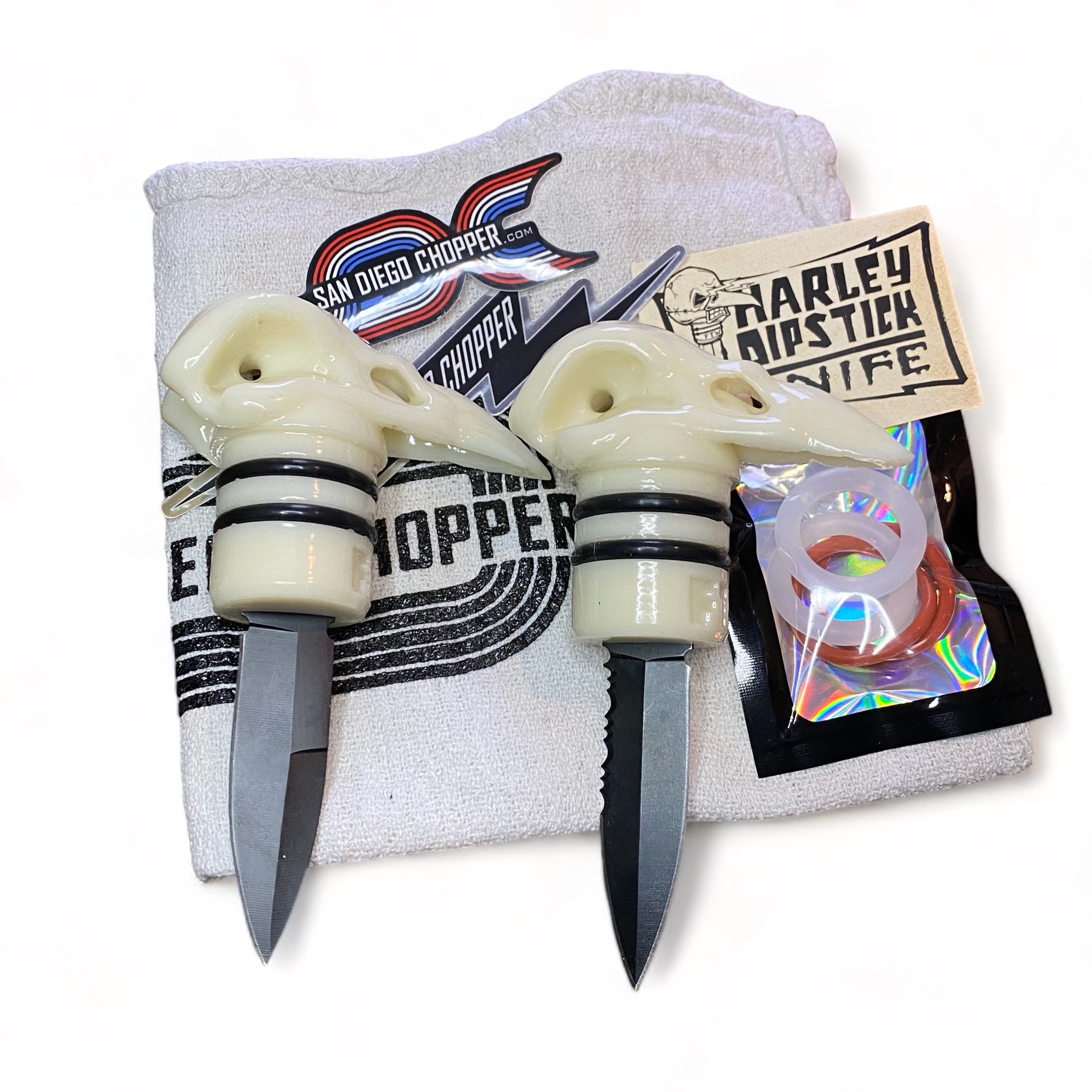 Oil Dipstick Ftw Short Bl4de [fat Boy Evo 84> 99 - Softail 84> 17