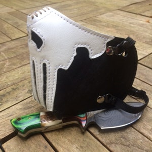 MasK &quot;killer bugs&quot; [The Punisher] by SanDiegoChopper (black leather + White) biker / caferacer / bratstyle / chopper