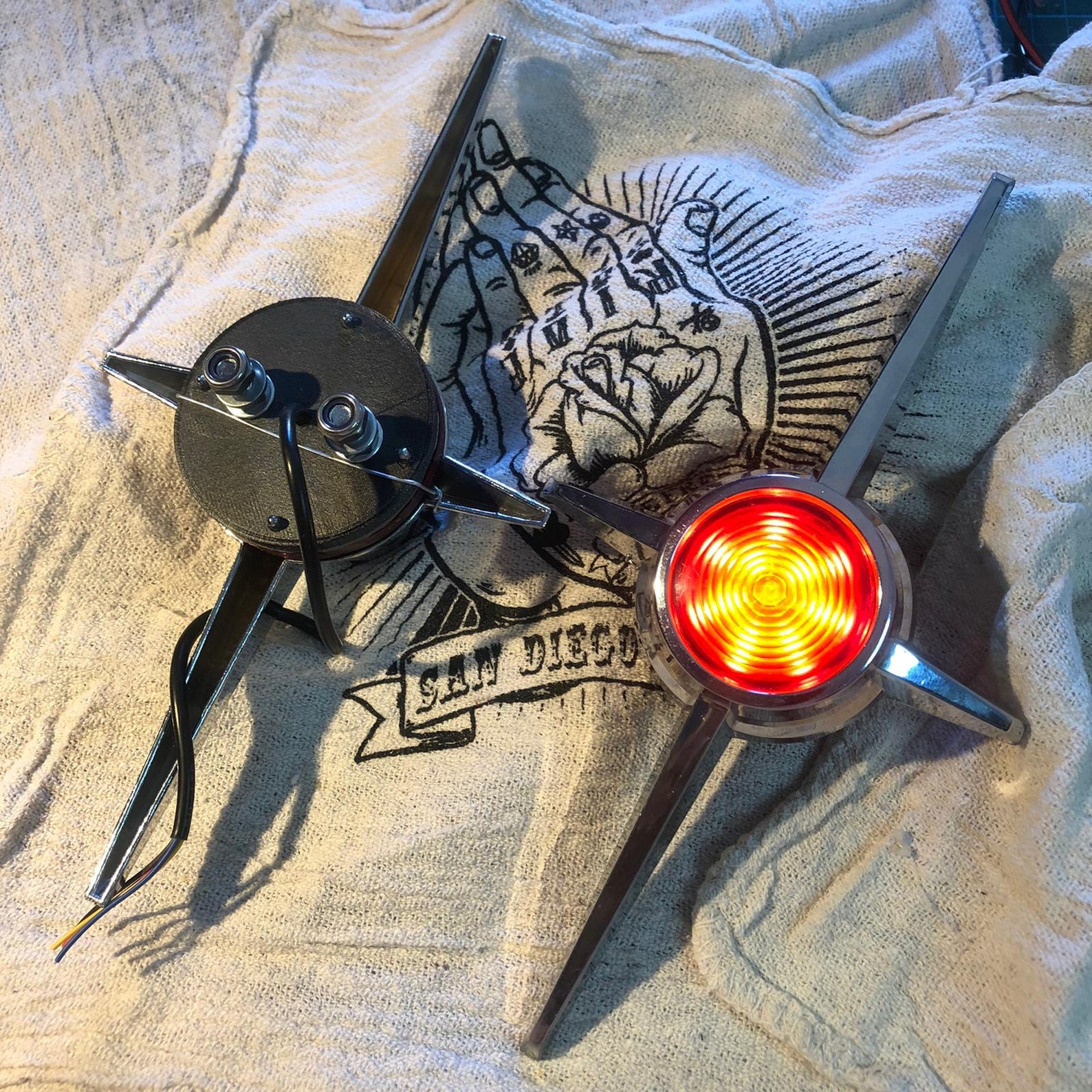 custom chopper tail lights