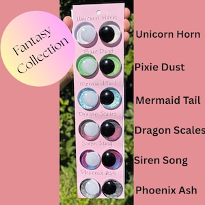 Hand-painted Safety Eyes: Amigurumi Plushie Eyes - Fantasy Collection