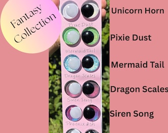 Handbemalte Sicherheitsaugen: Amigurumi Plushie Augen - Fantasy Kollektion