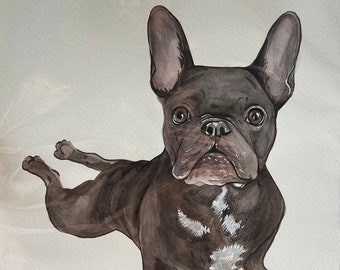 Original Hand Painted Watercolor of your fur baby! Perfect gift for pet lover. USA seller