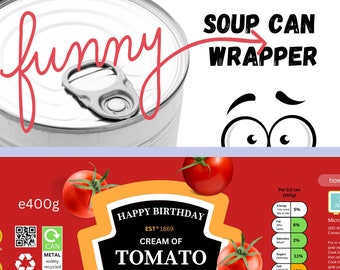 Snowman Soup Can Label Digital Printable Good Craft Show - Etsy