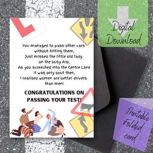 Driving Test Pass - Card Download