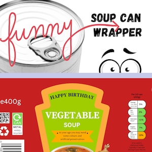 Vegetable Soup Can Label PDF download