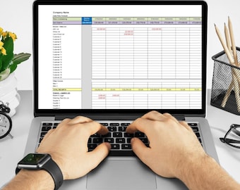 Cash Flow Forecast for small to medium business - EXCEL digital download