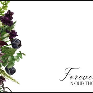 Message de deuil pour les fleurs