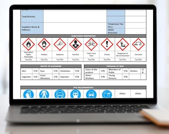 Risk & Method (RAMS) template - Construction Industry - WORD file for instant download
