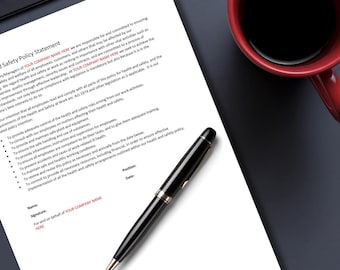 Health & Safety Policy Template - Construction Industry - Word file