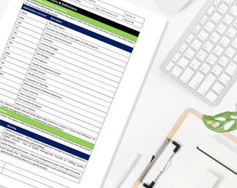 Project Quality Management template - Construction Industry - Word file instant download