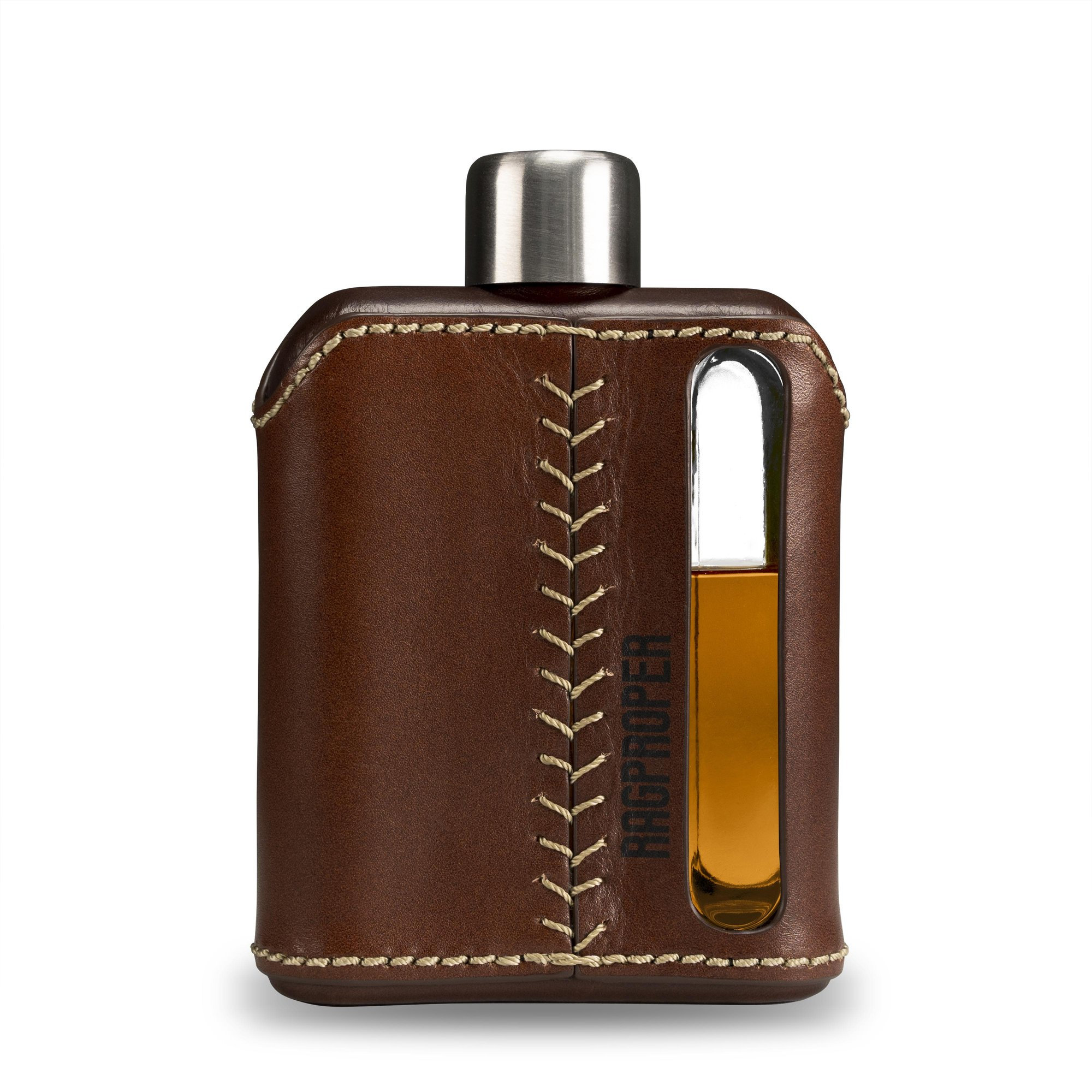 GLASS HIP FLASK With Viewing Window Whisky Hip Flask With Etsy