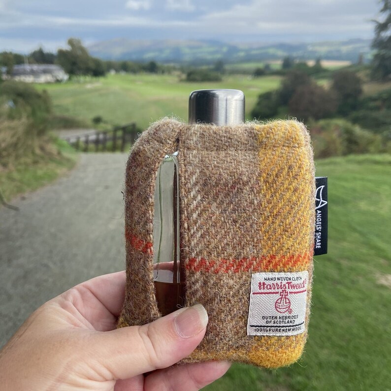 GLASS HIP FLASK With Viewing Window Whisky Hip Flask With Etsy