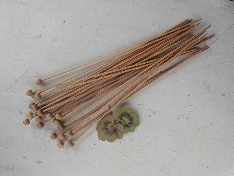 US size 3 Peace Fleece 14 natural birchwood knitting needles