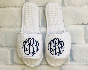 monogrammed slippers mens