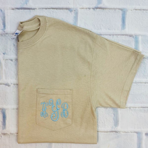 Pocket Monogram - Etsy