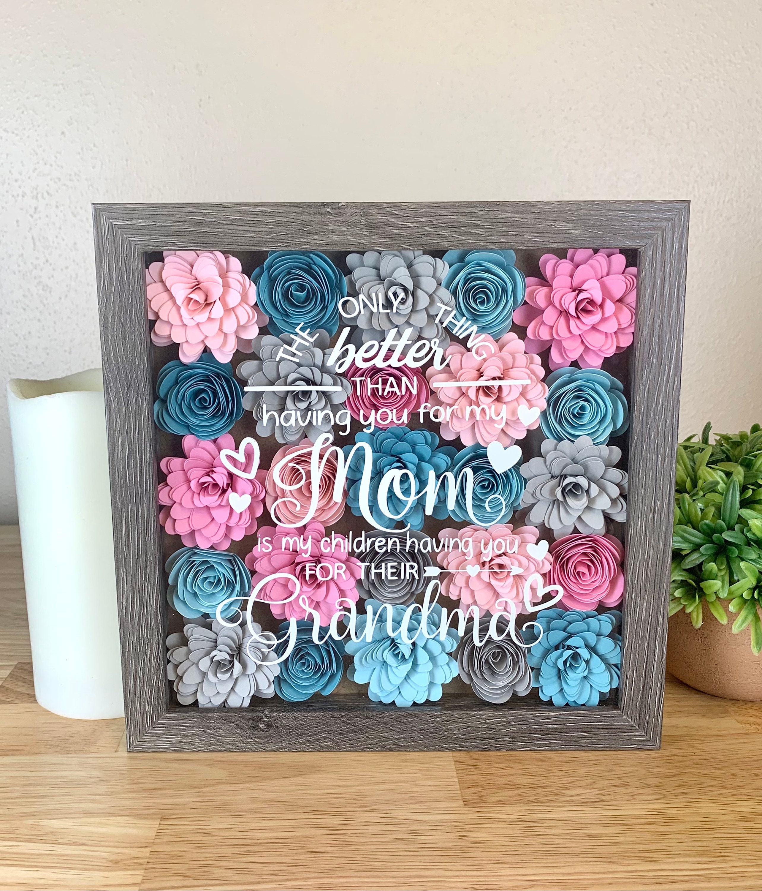Grandma Mother's Day Gift Mother's Day Shadow Box Etsy