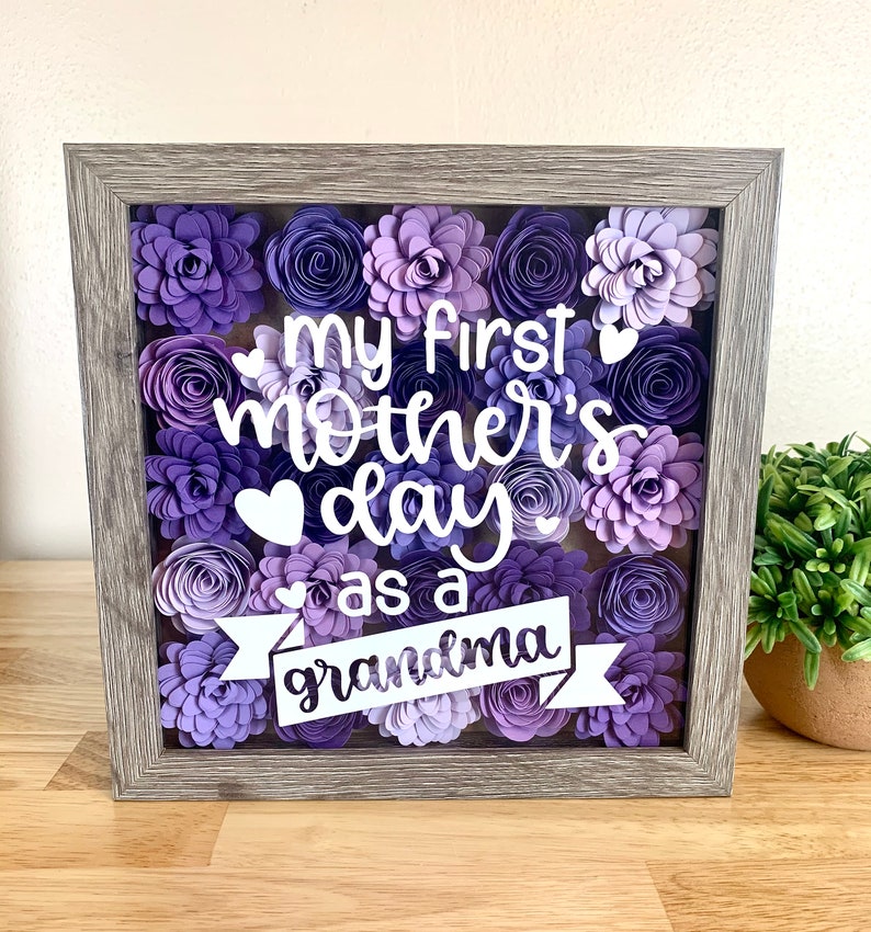 Shadowbox Mother's Day Gift Mother's Day Shadow Box - Etsy