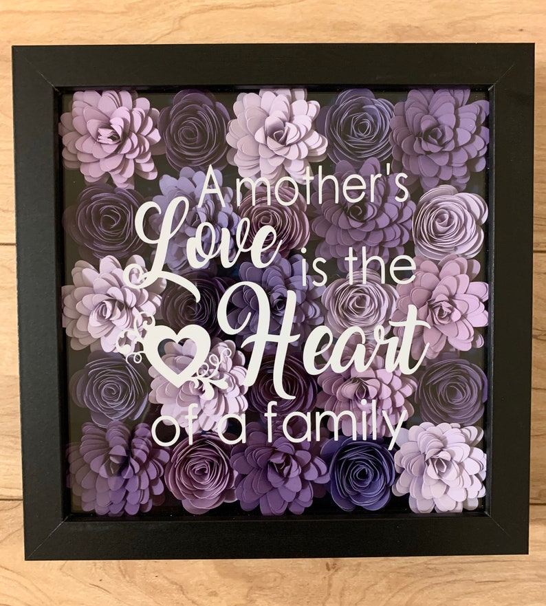 Mother's Day Gift Mother's Day Shadow box Grandma Etsy
