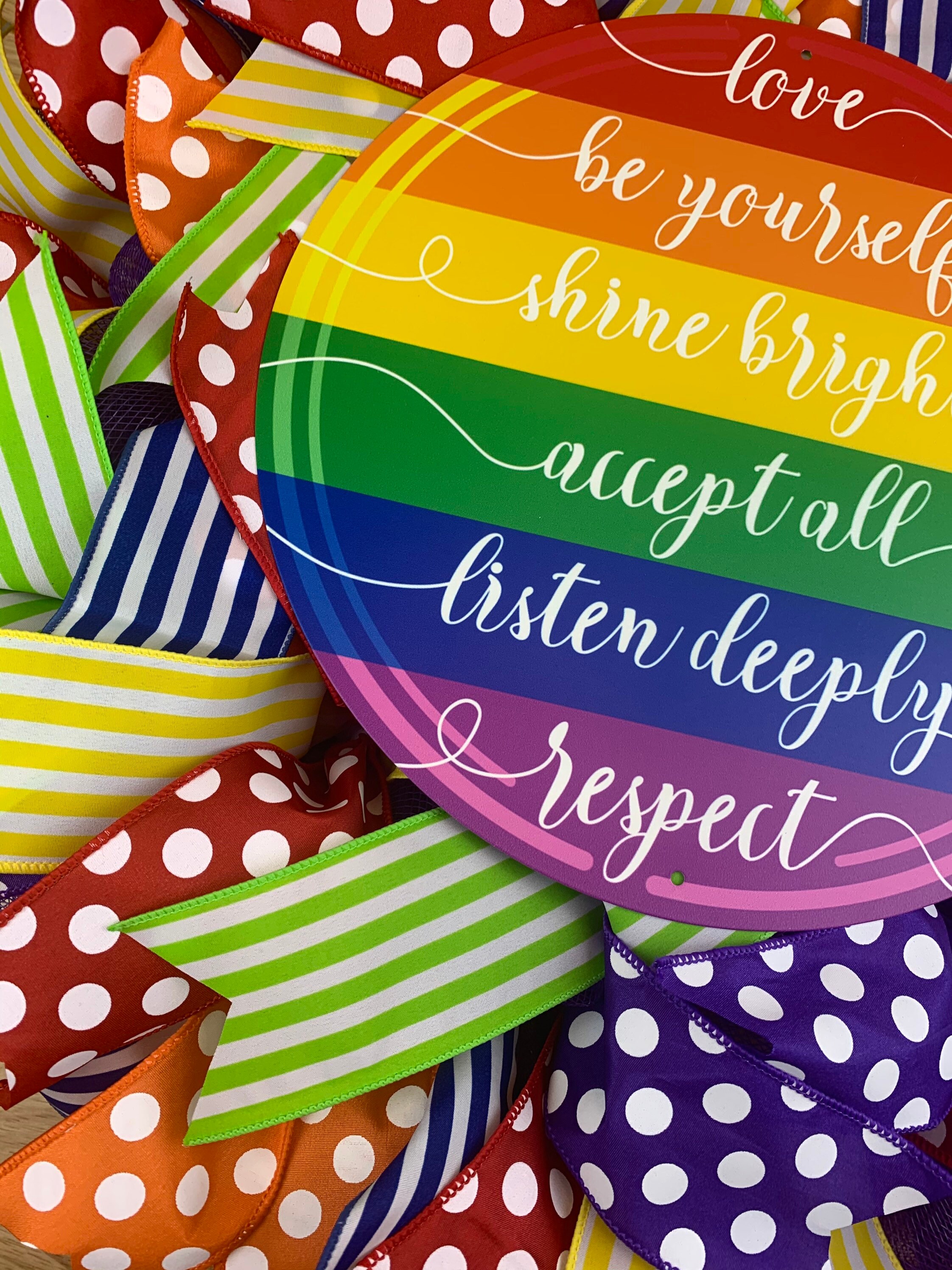 LGBTQ Rainbow Metal Sign, LOVE Sign, Gay Pride Sign, Pride