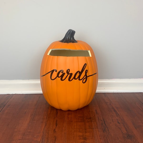 Wedding Pumpkin for Card Box Etsy