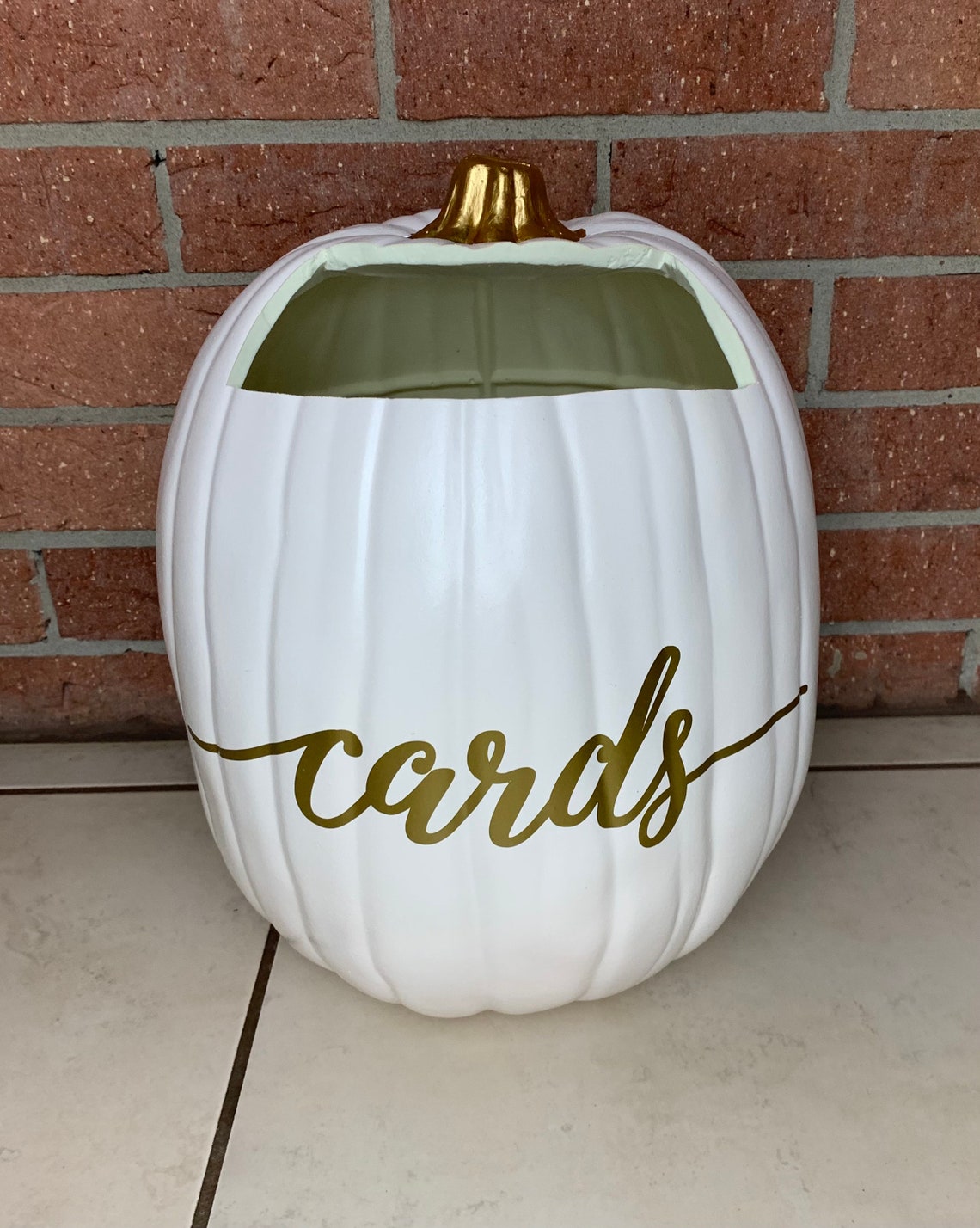 Fall Wedding Pumpkin Set Pumpkin Wedding Card Box Fall Etsy