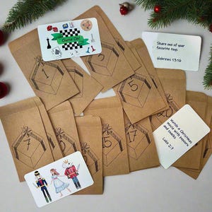 Adventskalender voor kinderen, adventskaarten, adventskaarten voor kinderen met tekst, adventskalender, countdown, adventskalender,