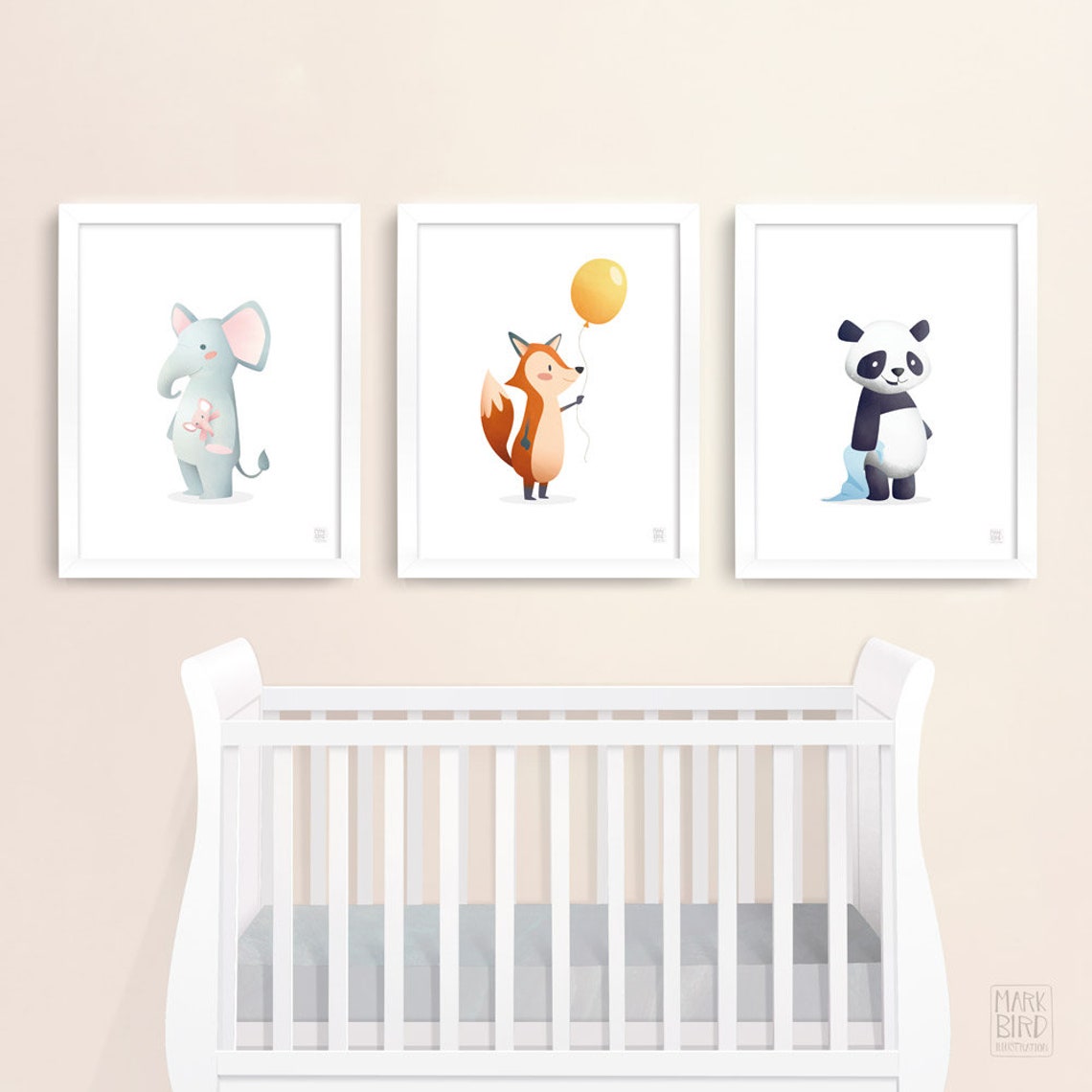 Hippo Print Nursery Print Art for Kids Nursery Wall Art Etsy