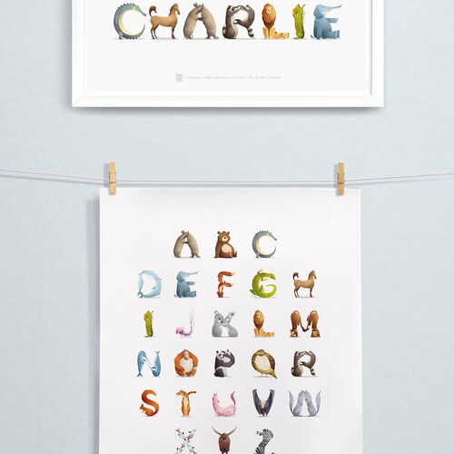 Personalized Name Print Baby Name Nursery Decor Baby Etsy
