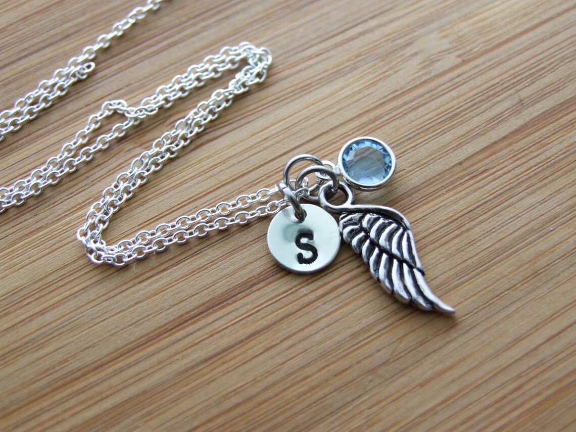 Starchenie Angel Wings Heart Collar De Piedra De Honduras