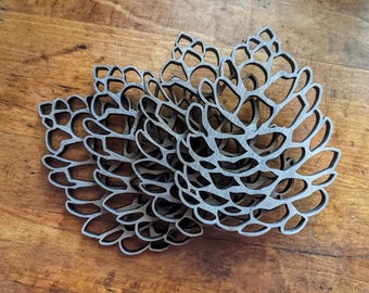 Handmade Pinecone Coaster Set - Set of 4