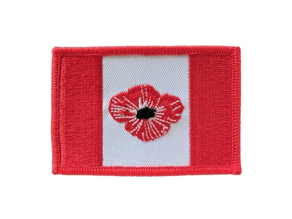 Poppy Embroidered Sew on VELCRO® patch