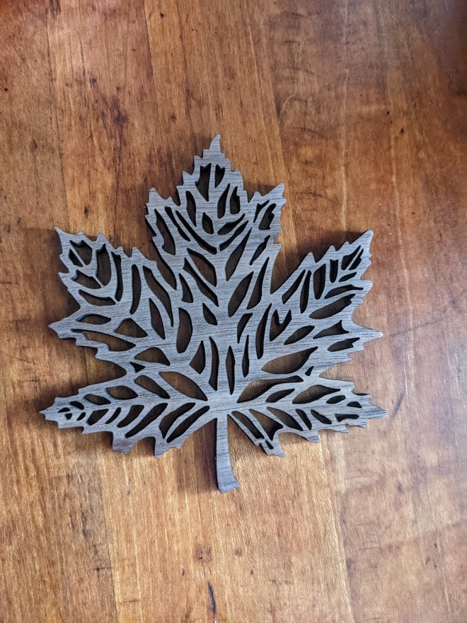 Handmade Maple Leaf Coasters Set of 4 Etsy