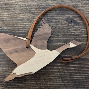 Ornament - Canadian Geese Raw Wood Ornament - Canadian Geese Raw Wood