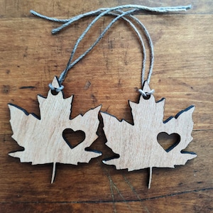 Beaver wood ornament handmade rustic gift from Canada