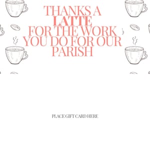 Gracias a LATTE - Regalo de agradecimiento a la parroquia