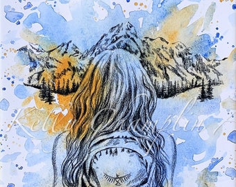 Mountain Girl Fine Art Print