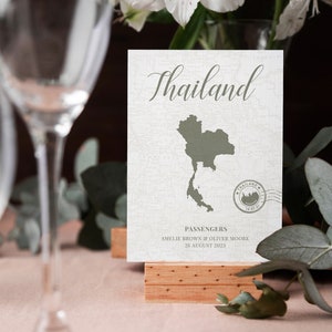 Benutzerdefinierte Reise Thema Tischkarten, personalisierte Tischnummern Tableau De Mariage, Reiseziel Weltkarten, Hochzeit Briefpapier Dekor