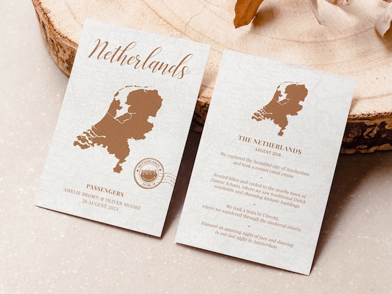 Travel Table Cards, Custom Destination Map Seating Plan