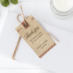 Cadeaukaartjes voor reisgunst, gepersonaliseerde bedankkaartjes bruiloft, bestemming bruiloft met reisthema, aangepaste reisbruiloft briefpapier