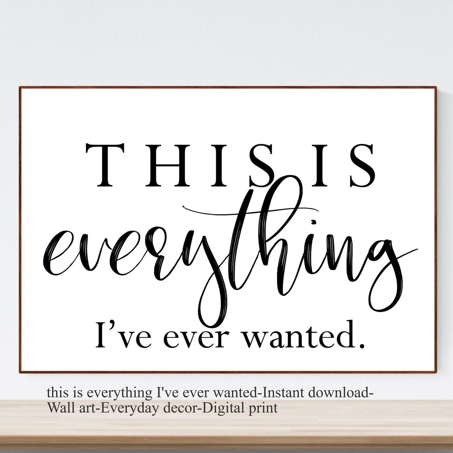 Zitate Wandkunst Digital Das ist alles was ich schon immer Etsy.de