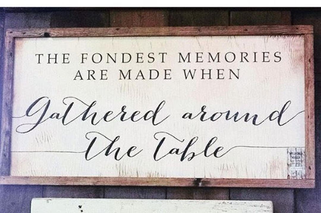 Quotes Wall Art Framed Handmade the Fondest Memories Are Made When
