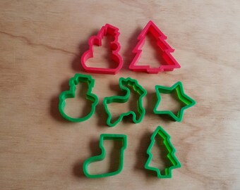 Jif christmas cookies santa cookie cutter Vintage unopened JIF cookie cutter package promo JIF cookie cutter 80s JIF cookie cutter