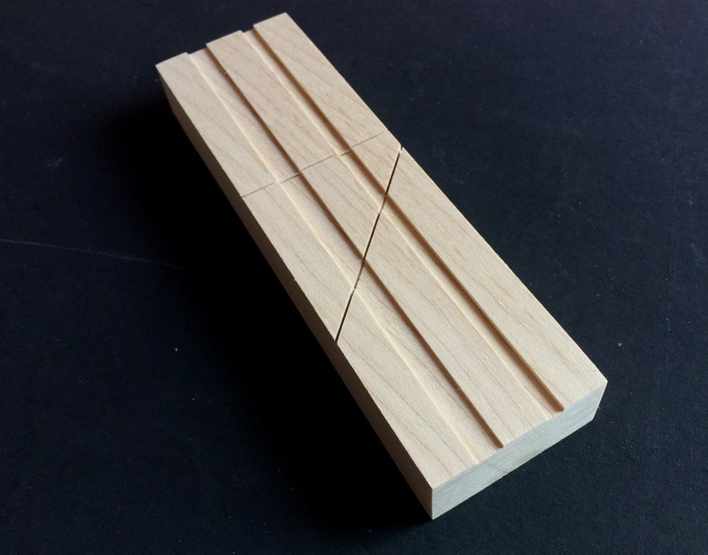 Dual Audio Tape Hardwood Splicing Block 1/4 and image 3