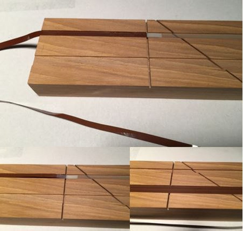 Dual Audio Tape Hardwood Splicing Block 1/4 and image 1