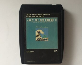 Vintage 1978 Jazz: The 50's Volume II 8 Track Audio Tape, Vintage Eight Track Tape, Pacific Jazz Label